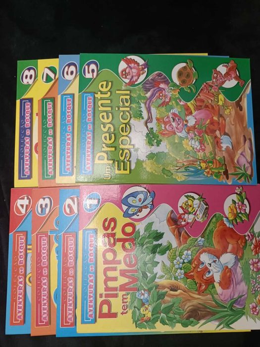 Coleção Livros de Histórias "Aventuras no Bosque" completa