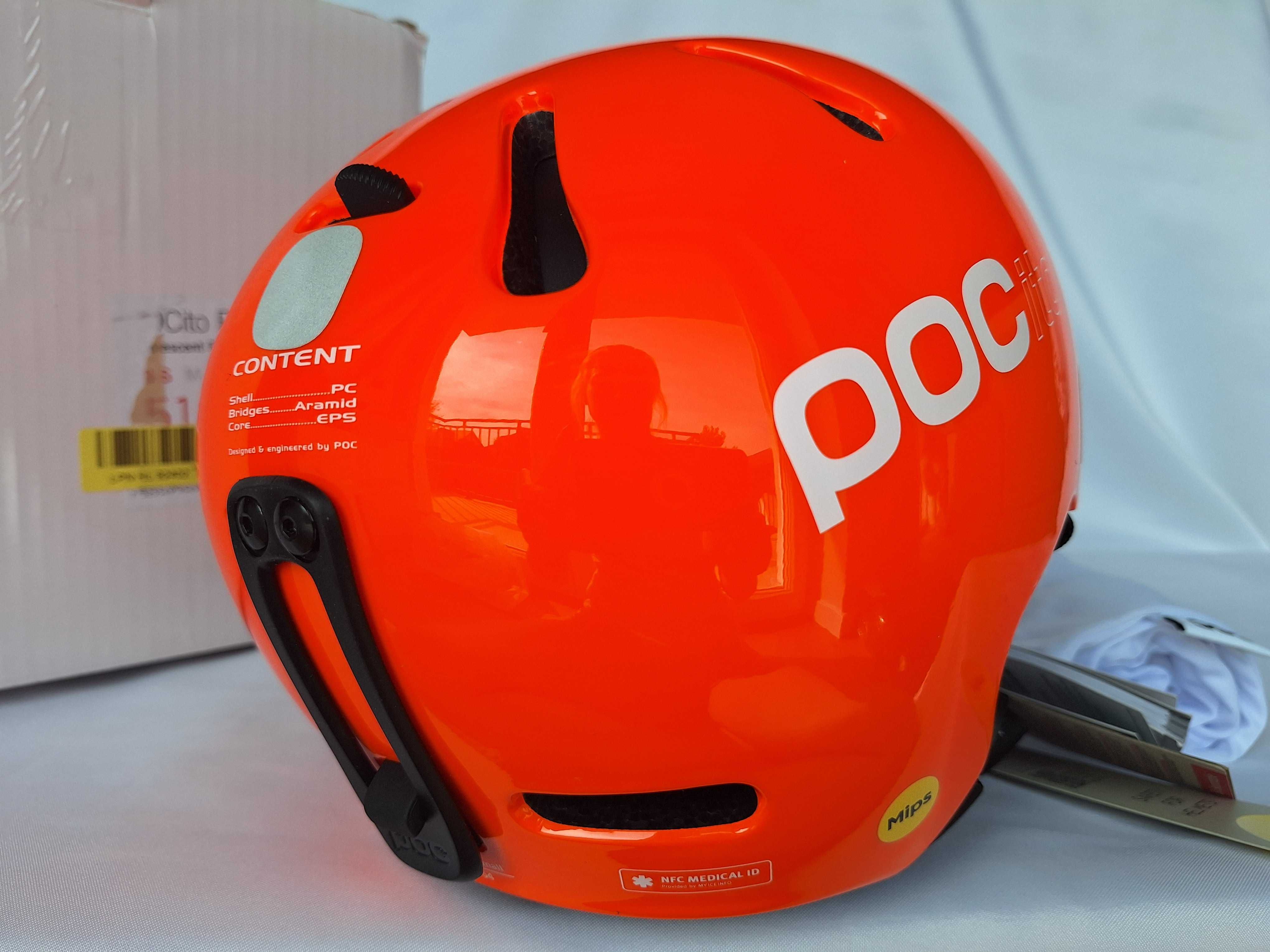 Kask dziecięcy POC POCito Fornix Mips Fluorescent Orange XS/S 51/54cm