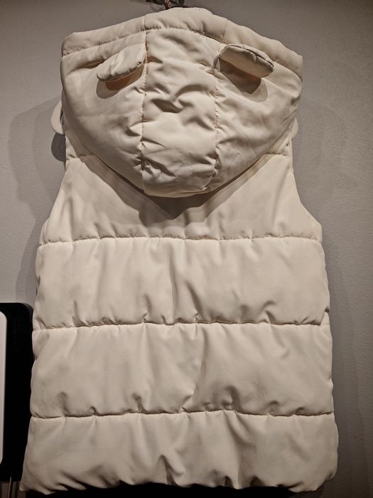 Kremowa kamizelka z uszkami H&M – rozmiar 104