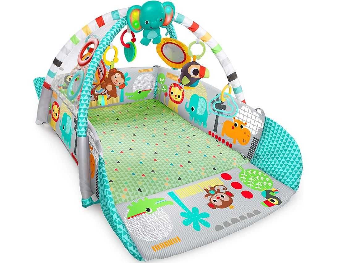 Bright Starts Edukacyjna mata edukacyjna plac zabaw z piłeczkami 10754