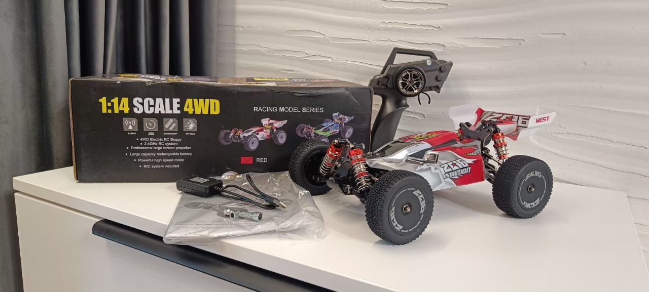Баггі WLToys 144001, 60 км/ч, машинка на радиоуправлении 1:14