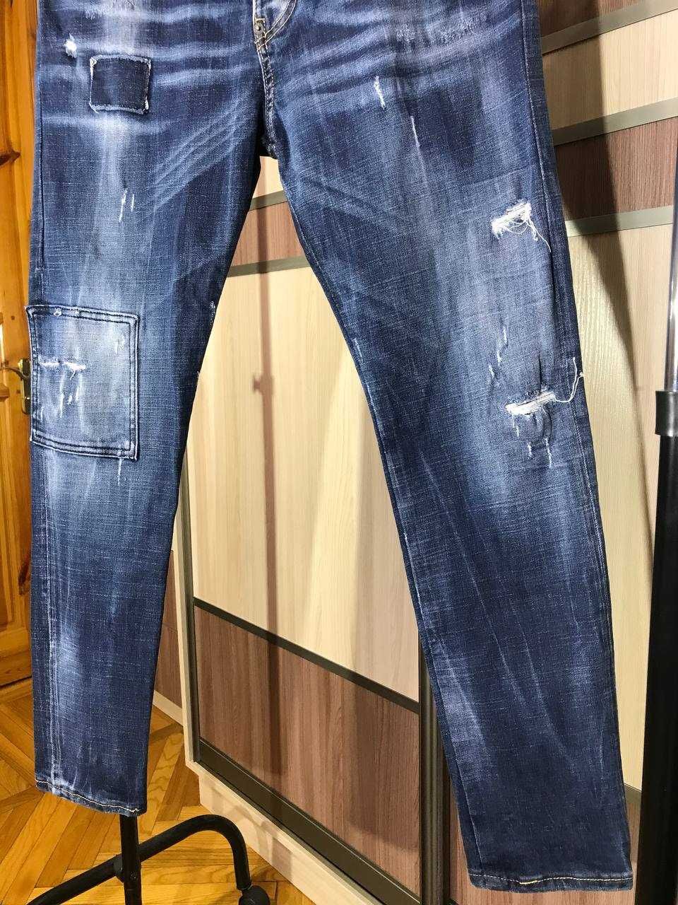 Мужские джинсы штаны Dsquared2 Tidy Biker Jean Size 52 оригинал