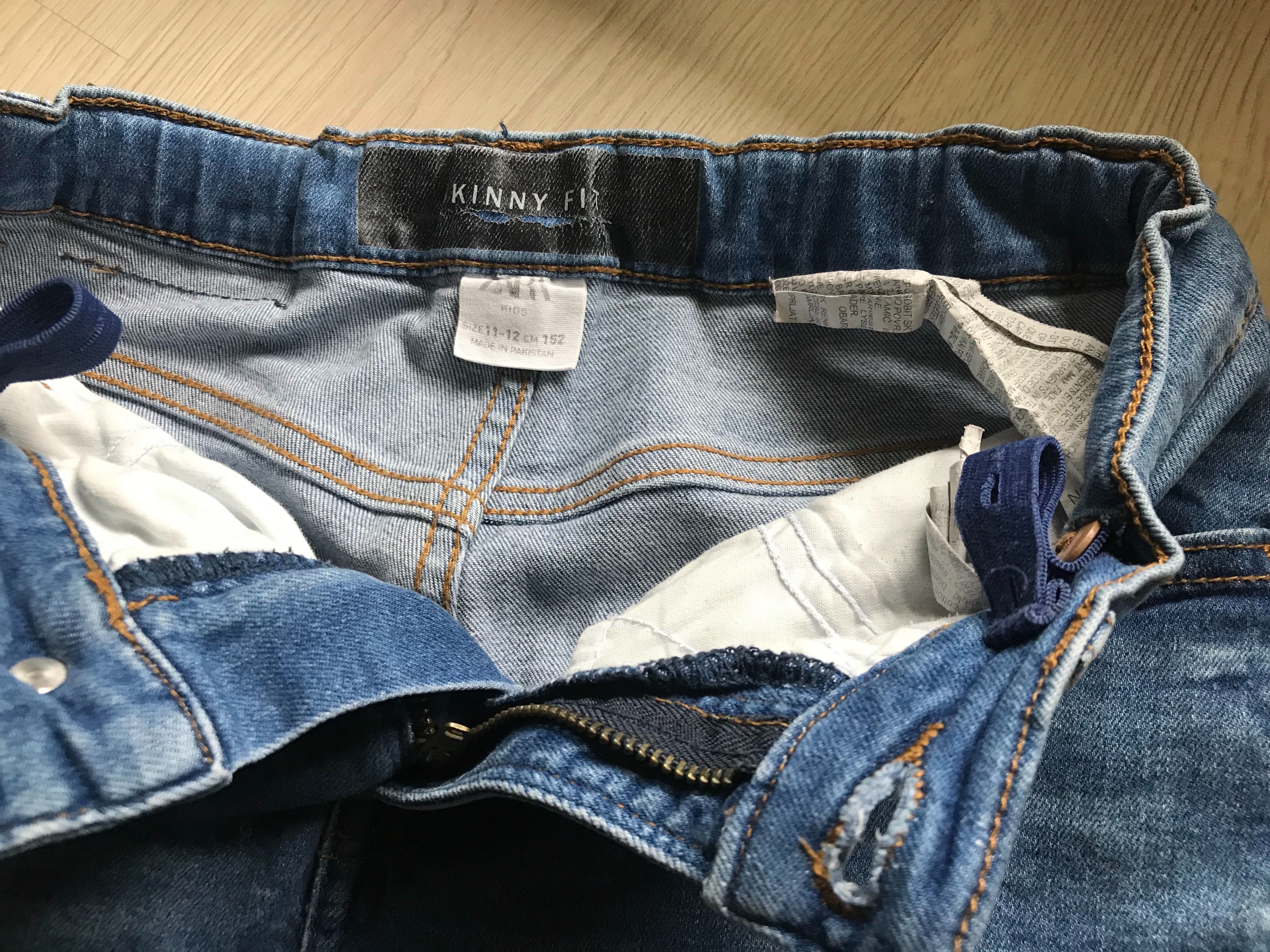 Zara spodnie chłopięce dżinsowe r.152