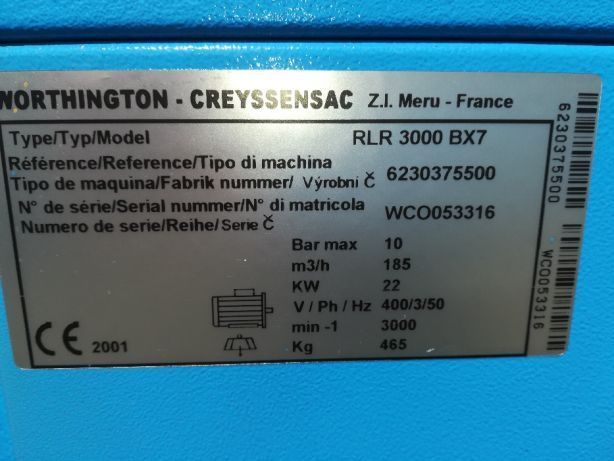 Винтовой компрессор 22 кВт Rollair-3000 10 бар гвинтовий компресор