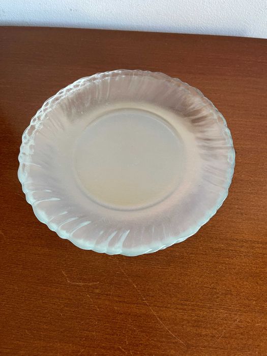 6 Pratos de Sobremesa Transparentes