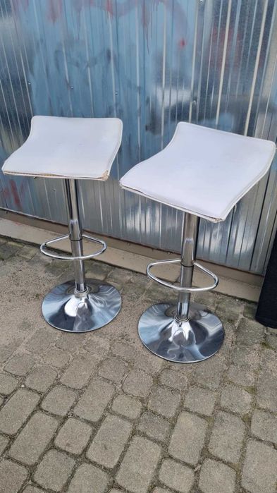 Zlew dwukomorowy bateria 50x100 cm dwa hokery stołki