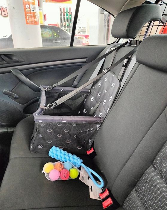 Nowy fotelika dla psa bezpieczny transport pupila ochrona fotela