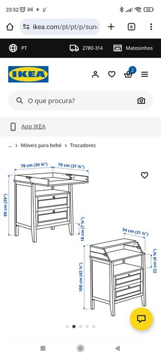 Trocador muda Fraldas IKEA