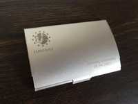 Nowy wizytownik aluminiowy wizytówki etui metalowy wizytówki