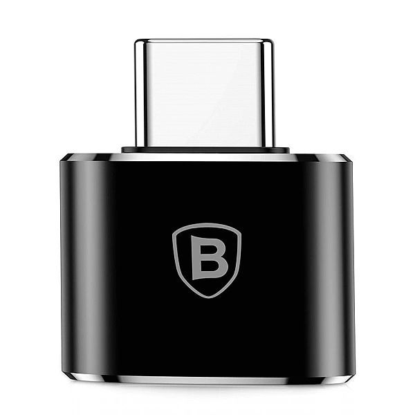 Adapter Baseus Mini przejściówka z Usb-a na Usb-c Otg - czarny