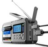 Acta Berg rádio de emergência solar e manivela com lanterna, AM/FM/SW