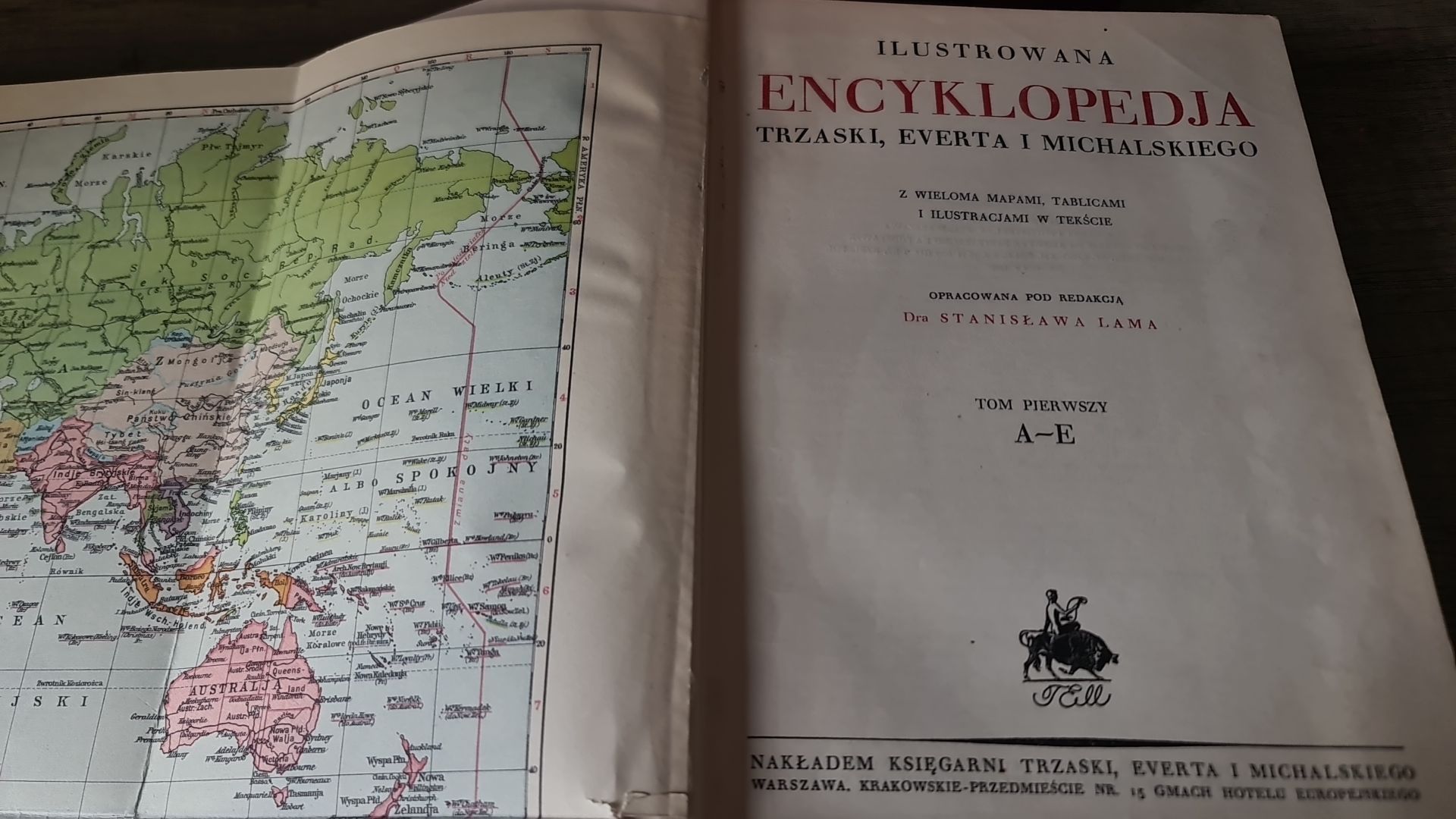 Ilustrowana encyklopedia encyklopedja 1927 Trzaski Everta Michalskiego