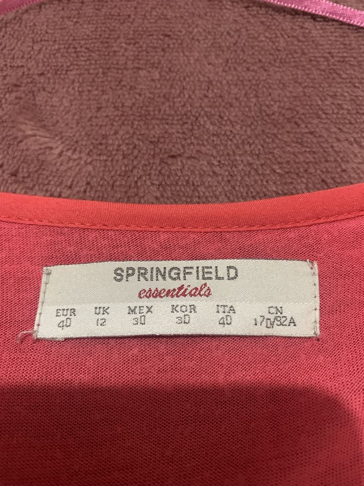 T-shirt vermelho salmão “Springfield” tamanho 40