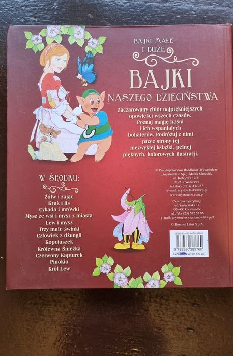 Książka Bajki naszego dzieciństwa, zbiór bajek