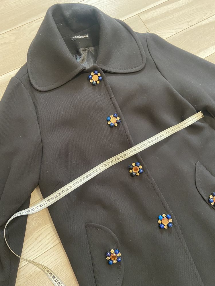 Пальто, тренч Dolce&Gabbana, розмір 42(L), оверсайз, тепле