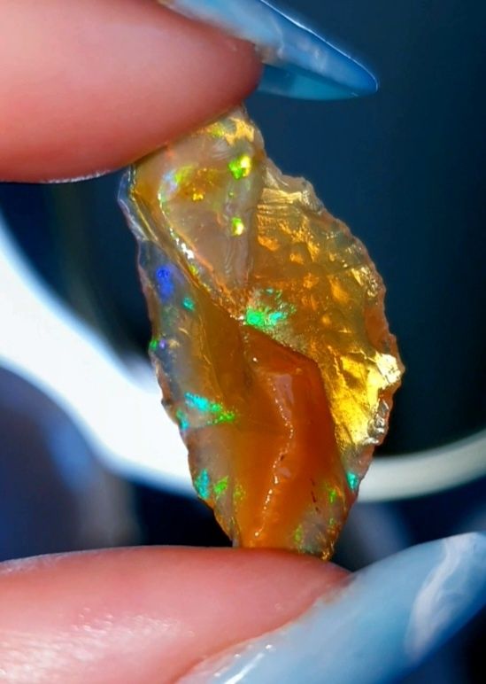 Ethiopian Opal Etiopski kamień szlachetny minerał kryształ nr2