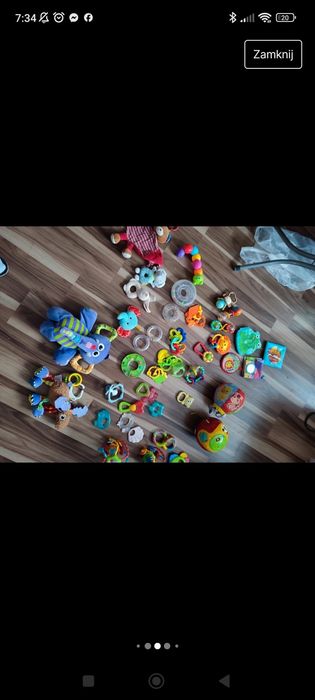 Zestaw zabawek dla niemowlaka grzechotki,gryzaki