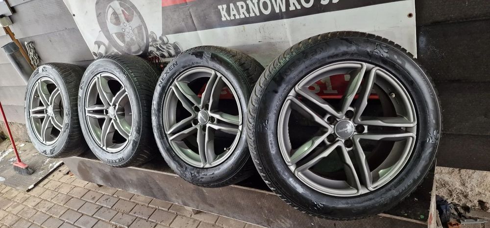 Koła ALUFELGI +OPONY Wielosezonowe Nexen 235/55 17&quot; 5X112 ET45 VW Tiguan