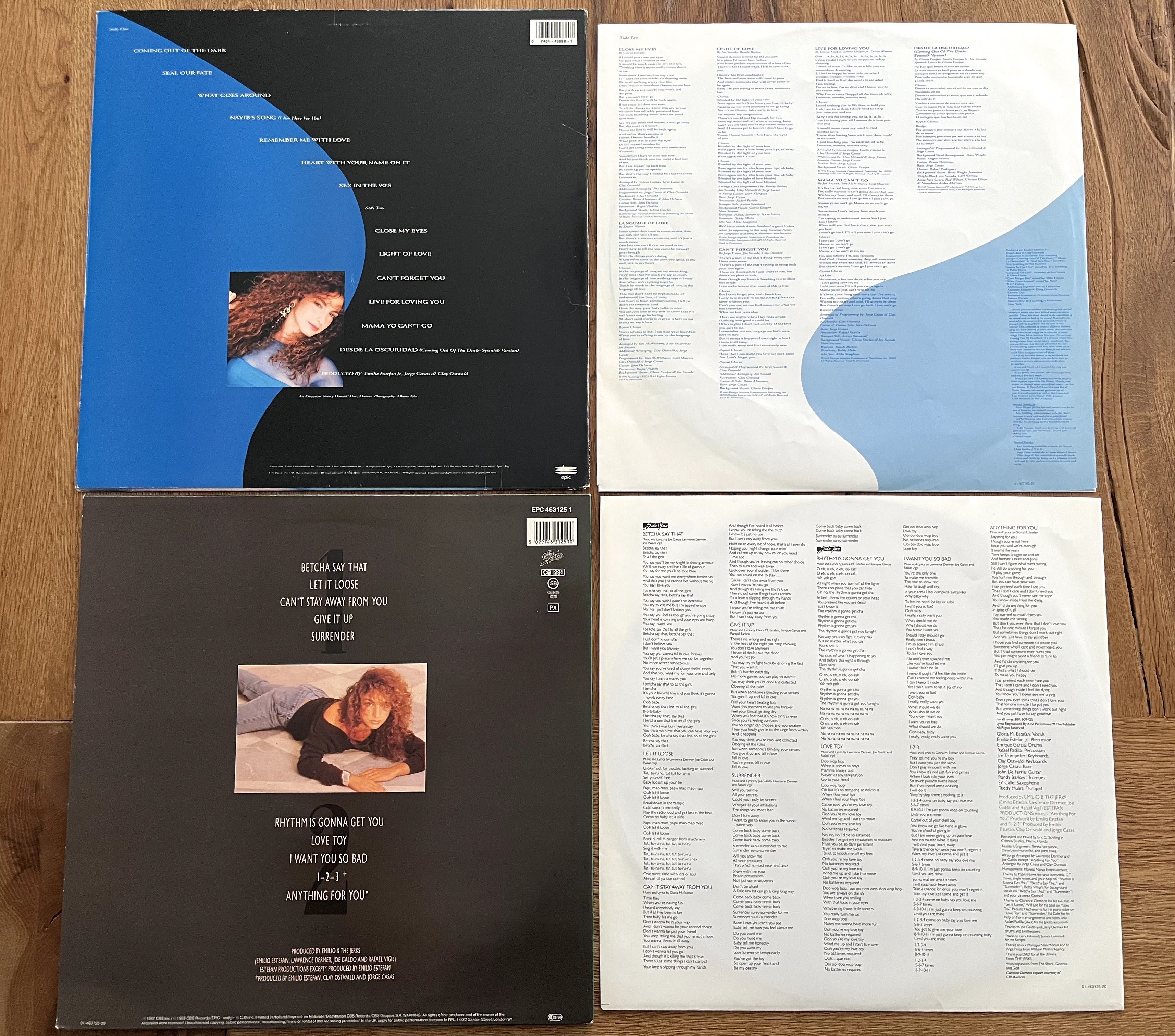 2x Lp vinyl Gloria Estefan Into the light  + Anything For You 1987 r.