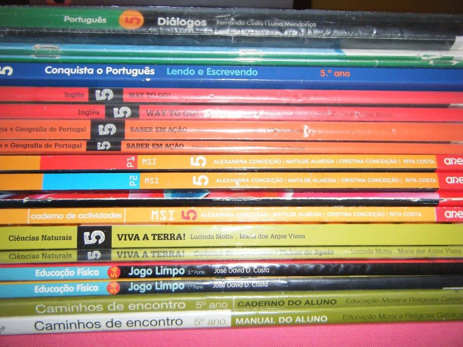 Livros Escolares 5º Ano (Conjunto 2)