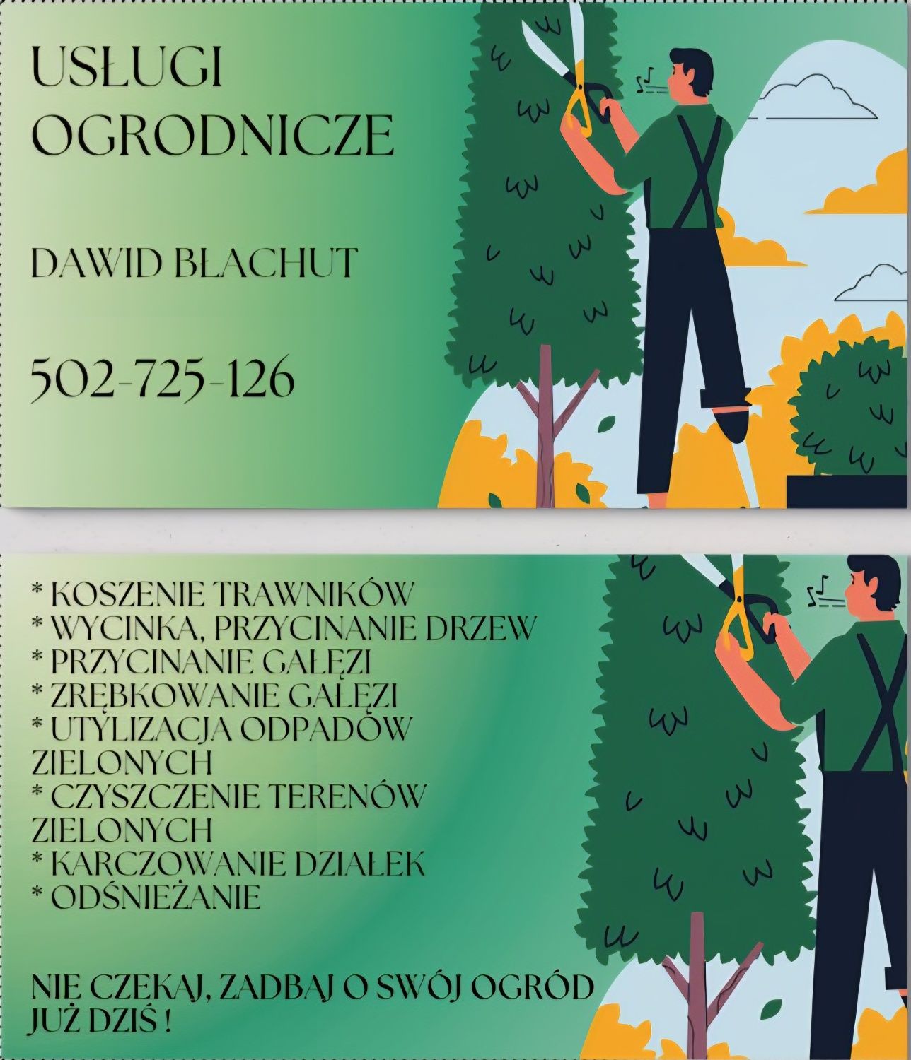 Usługi ogrodnicze Żywiec i okolice