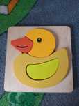 Drewniane puzzle kaczuszka