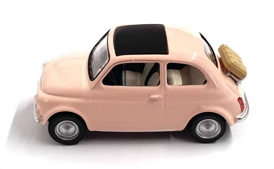 Fiat 500 F (cor de rosa) - Norev - Esc. 1/43 - Novo