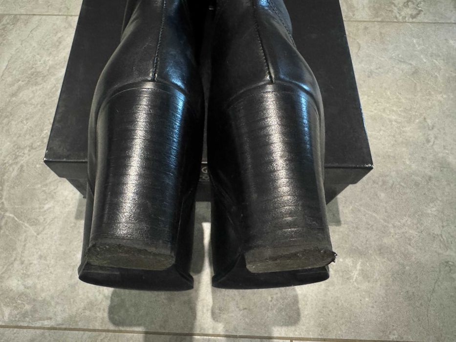 Чоботи жіночі шкіряні чорні Emanuele Gelmetti 40 розмір