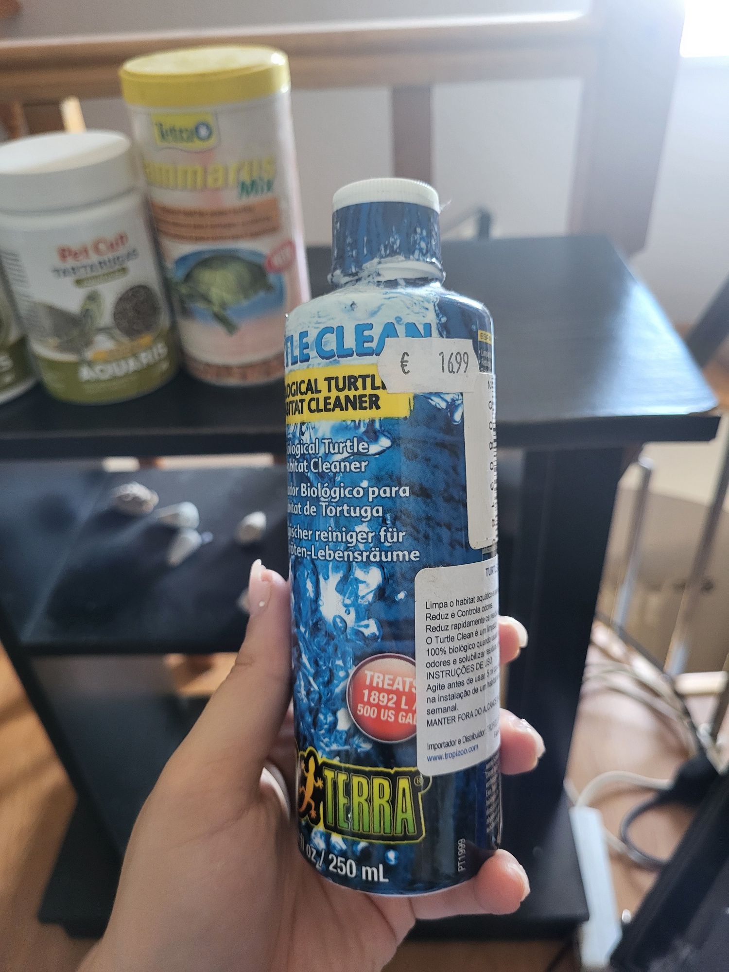 Produto para tartarugas