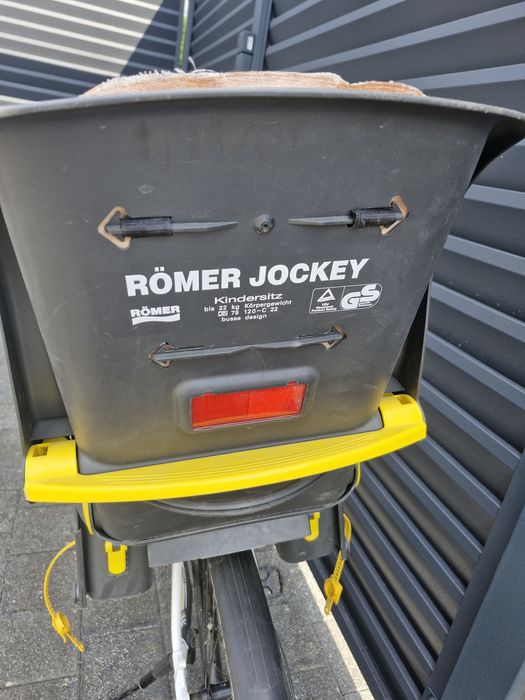 Fotelik rowerowy Romer Jockey 22kg z uchwytem