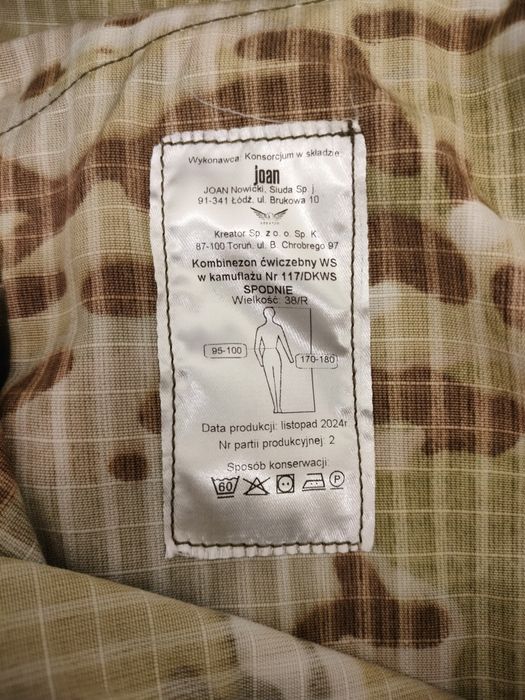 kombinezon ćwiczebny komplet WS 117/DWKS M/R+gratis