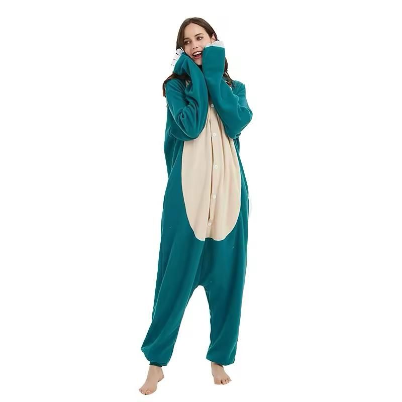Pokémon macacão snorlax cosplay pijama