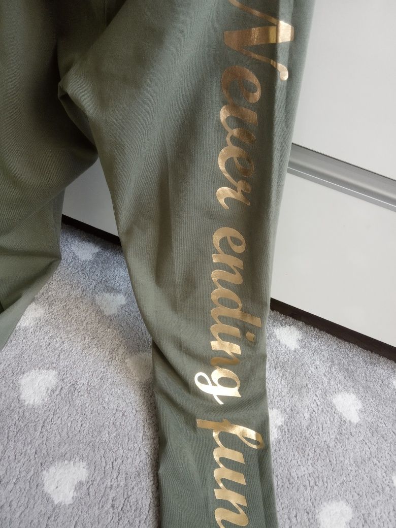 Legginsy H&M XS khaki