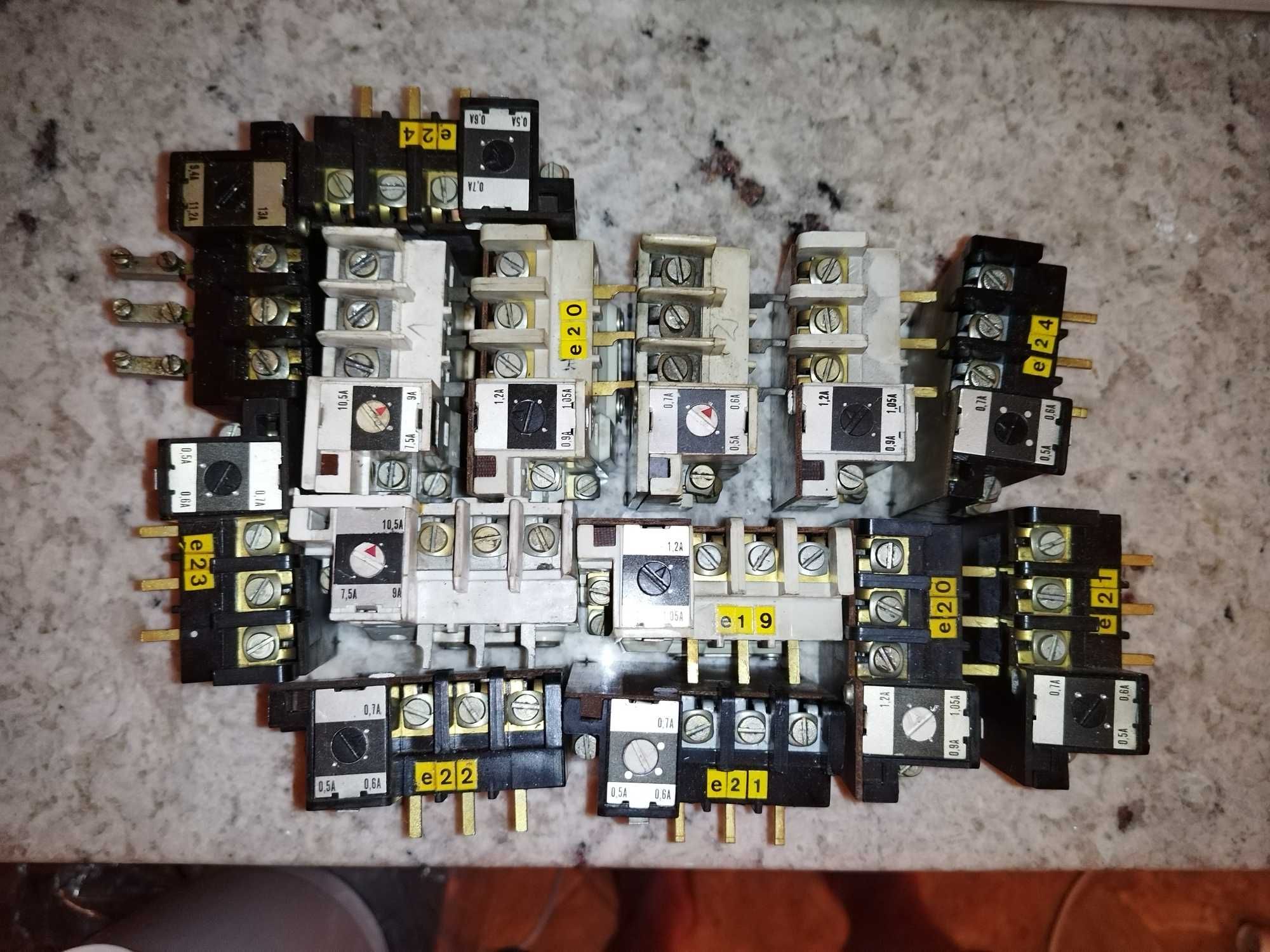 14 szt zabezpieczenia termiczne FAEL PSM-1 i P-16