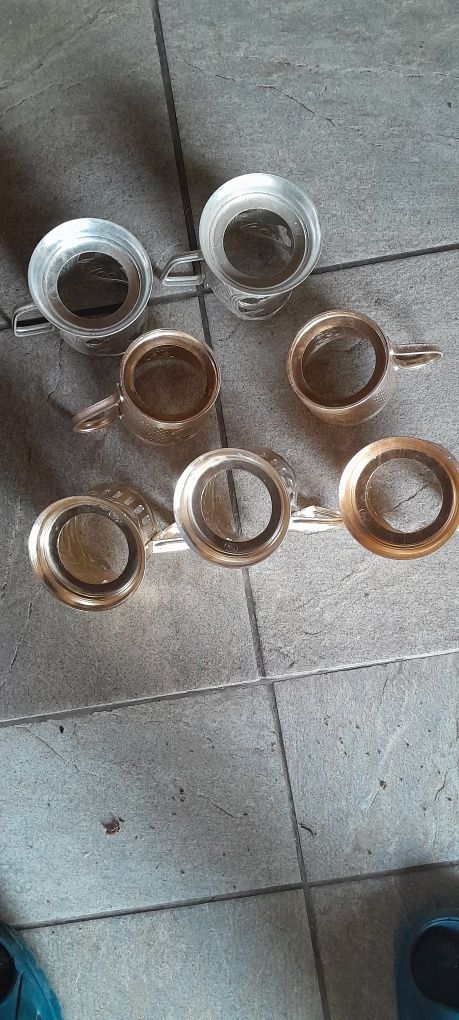 Подстаканники алюминевые одним лотом 7 шт.