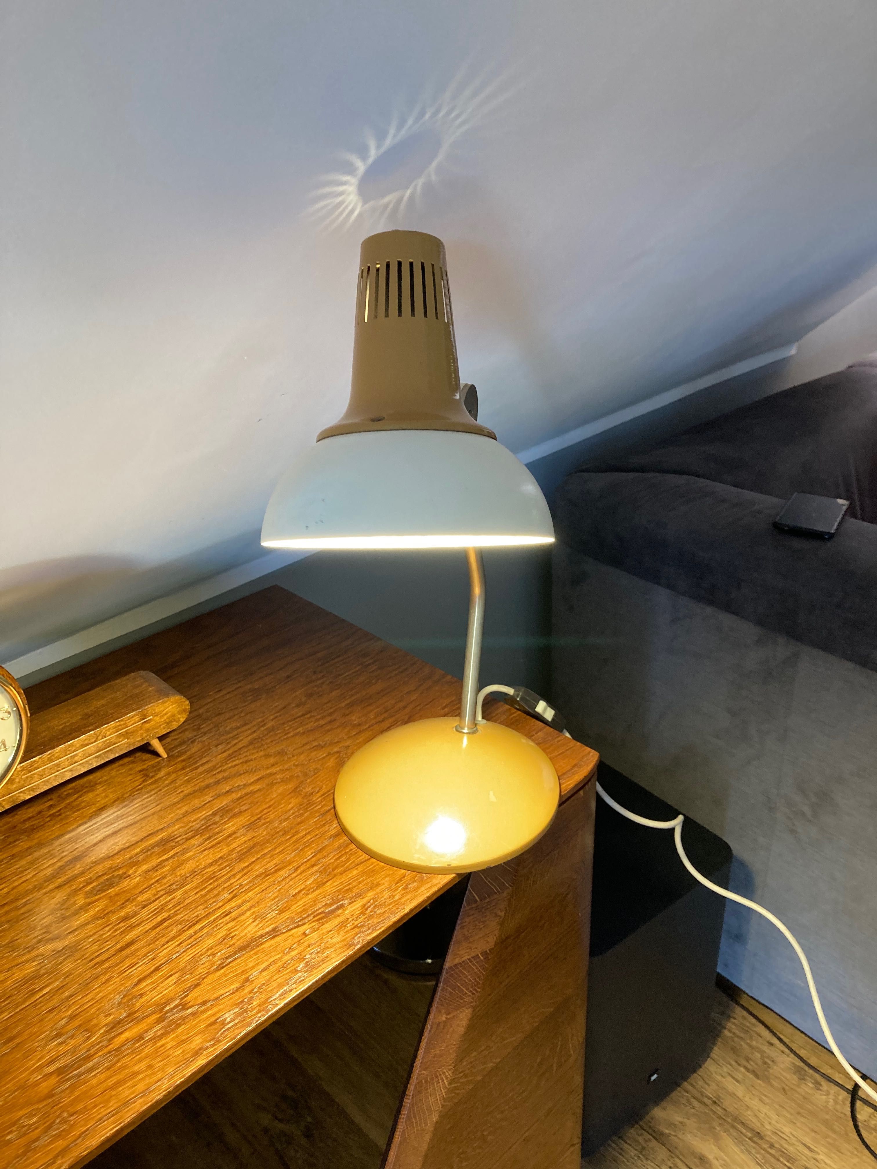 Lampa biurkowa Famor Vintage PRL super stan