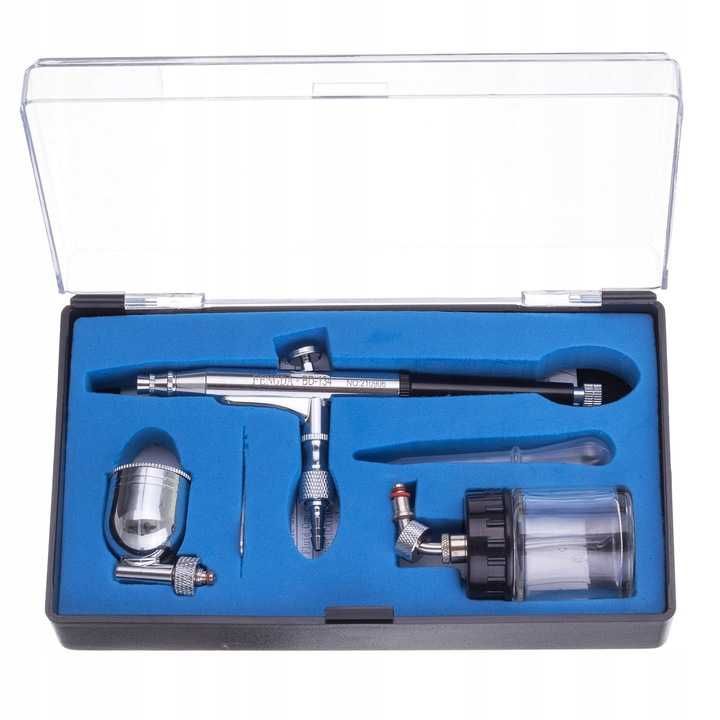 Oryginalny Aerograf FENGDA  Action BD-134 0,3mm 2 uchylne zbiorniki