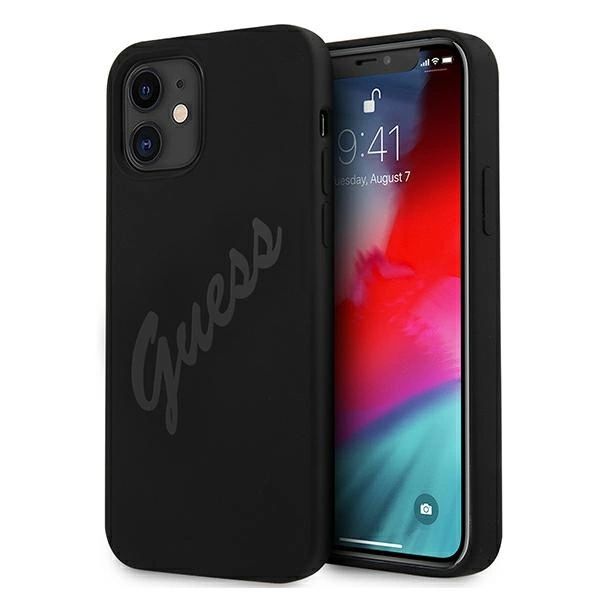 Etui Guess Script Vintage Na Iphone 12 Mini - Czarne