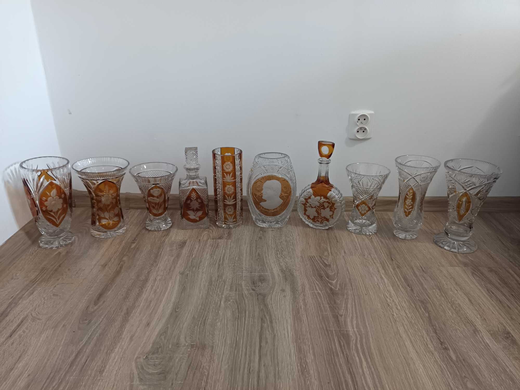 Kryształ PRL kolorowy 25. 16,0x10,5x22,5