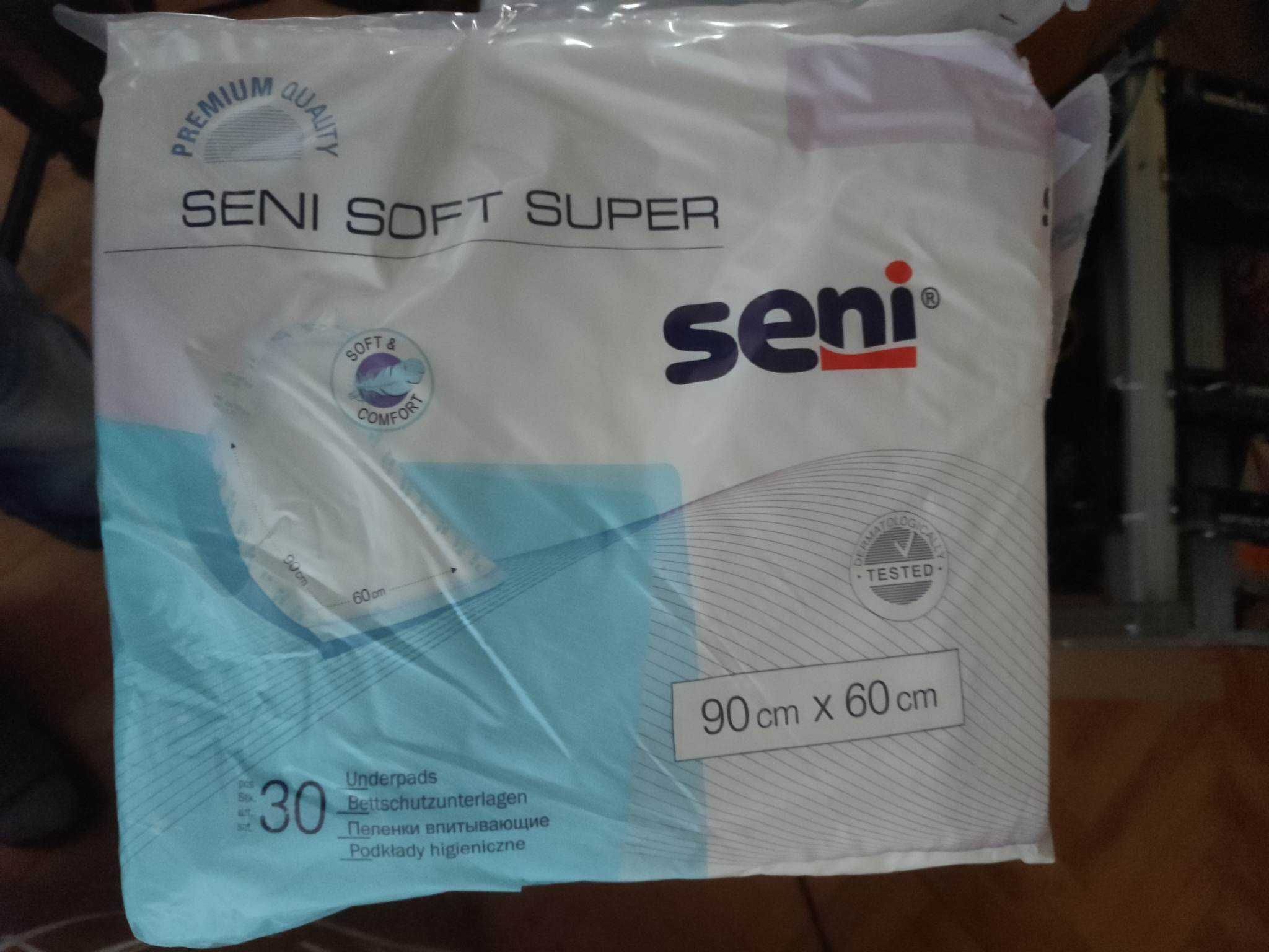 Podkłady higieniczne nieprzemakalne SUPER SENI SOFT