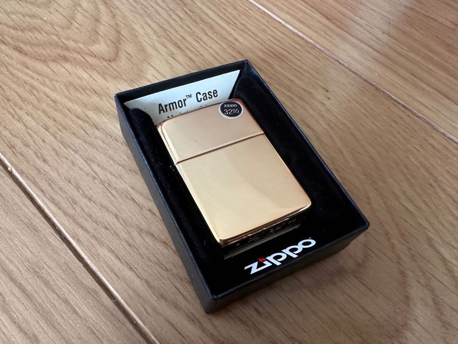 Новая бензиновая зажигалка Zippo 169 Armor High Polish Brass из США