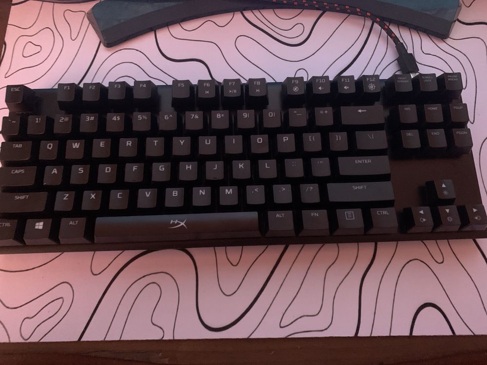 teclado hyperx alloy fps pro red