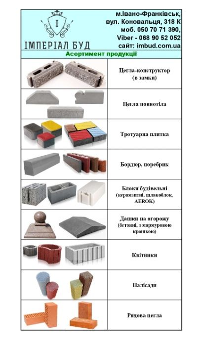 Цегла конструктор КАЯ (безшовна), замок в замок, бруківка, поребрик