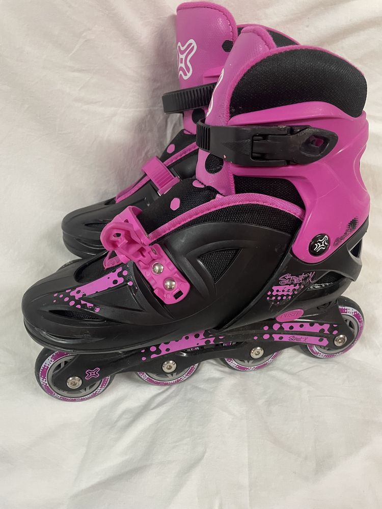 Patins em linha de senhora