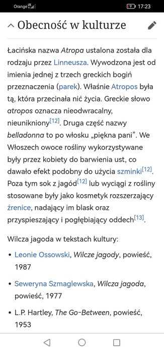 Jagoda wilcza jagoda