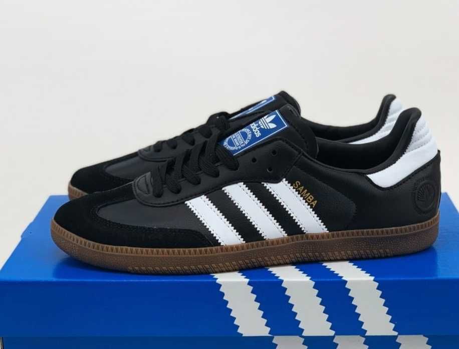 Женские кроссовки Adidas Samba OG Dark Brown Beige Gum JI0217 адидас