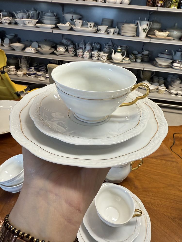 Kehschezer bavaria Serwis porcelanowy herbata trio środek stołu 1421