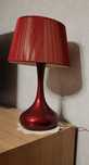 Lampa stołowa czerwona
