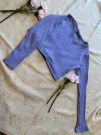 Niebieska bluzka z długim rękawem Sinsay rozmiar XL