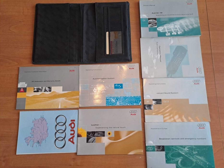 Audi A8 D2 Instrukcja Obsługi 94-98 PRE FL . Język angielski